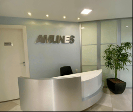 Foto da recepção da Amunes